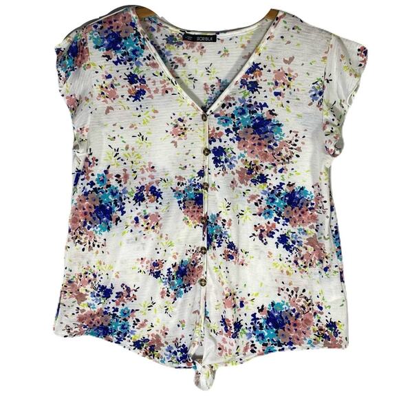 STORYBUK Ruffle Sleeve,V-Neck, Tie in front Blouse Womans Size M - Picture 7 of 11